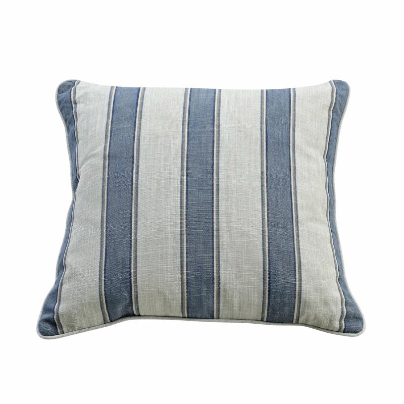 55Cm Cushion Blue Sky Stripe Cushions & Throws