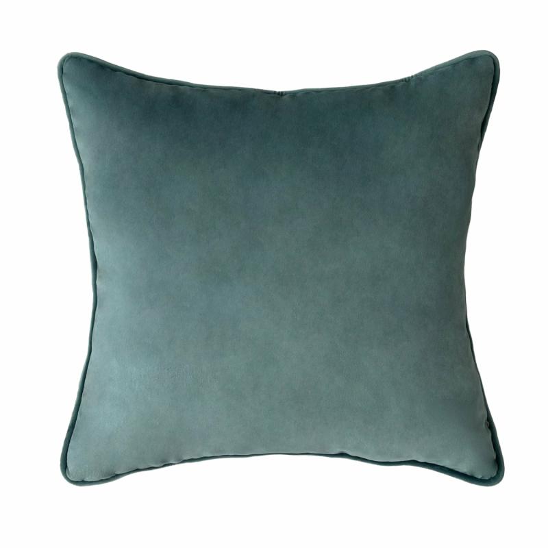 55Cm Throw Cushion Teal Velvet Cushions & Throws