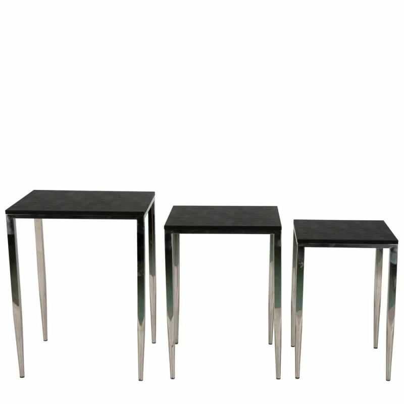 Alor Set 3 Shagreen Tables Side Tables