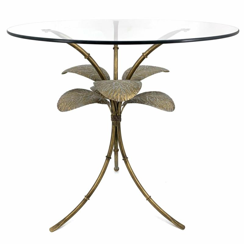 Amari Gold Leaf Side Table Side Tables