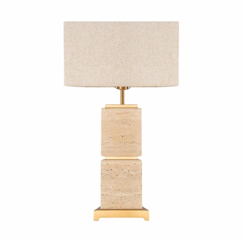 Ashley Travatine Table Lamp With Shade Lamps