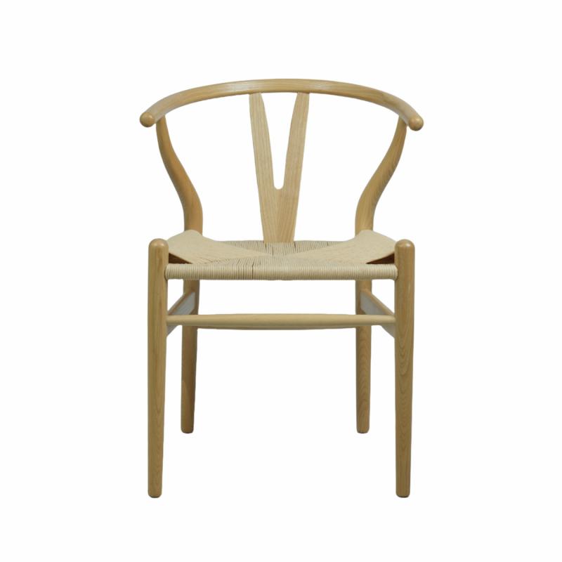 Atlas Dining Chair Ash Frame Natural Seat Chairs