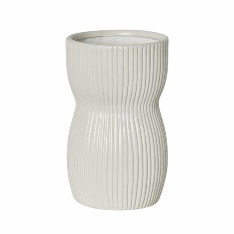 Austin Vase White  Medium Decor