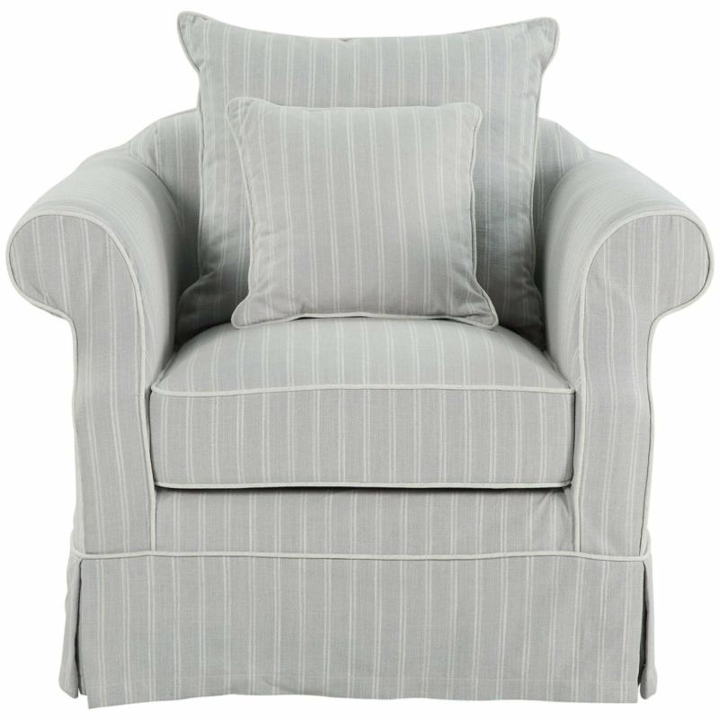 Avalon Hamptons Armchair Cloud Stripe Armchairs