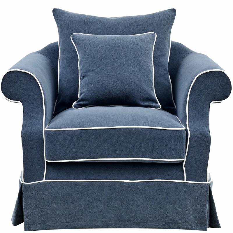 Avalon Hamptons Armchair Navy Armchairs