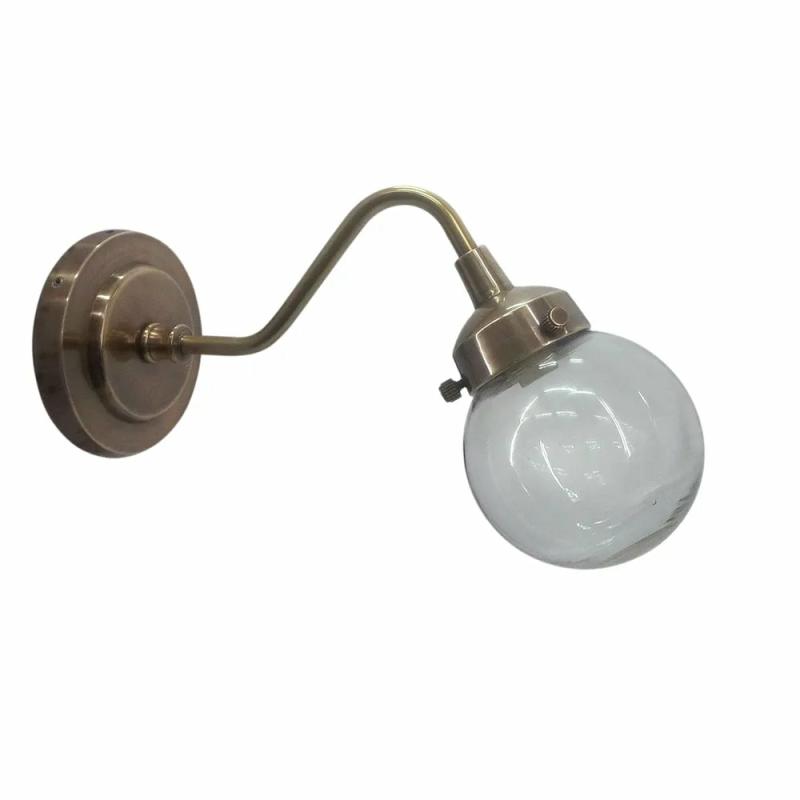 Beacon Outdoor Wall Light Antique Brass Hanging