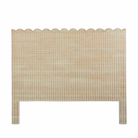 Belle Rattan Qs Bedhead Natural Bedroom