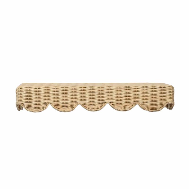 Belle Rattan Wall Shelf Natural 60Cm Bookcases & Shelving