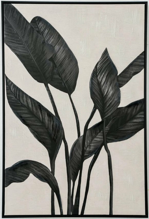 Black Foliage Wall Art 2 Wall Decor