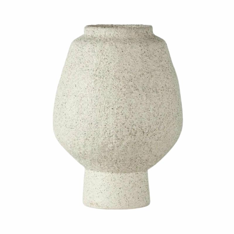 Bolero Round Vase White Decor