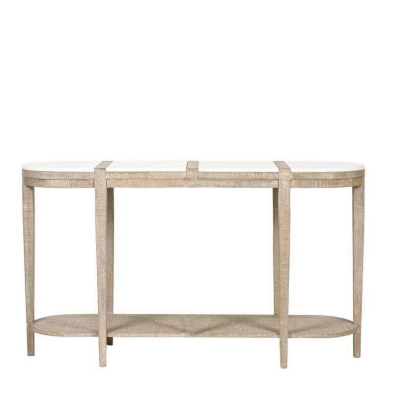 Cantara Marble Oval Console Consoles & Hall Tables