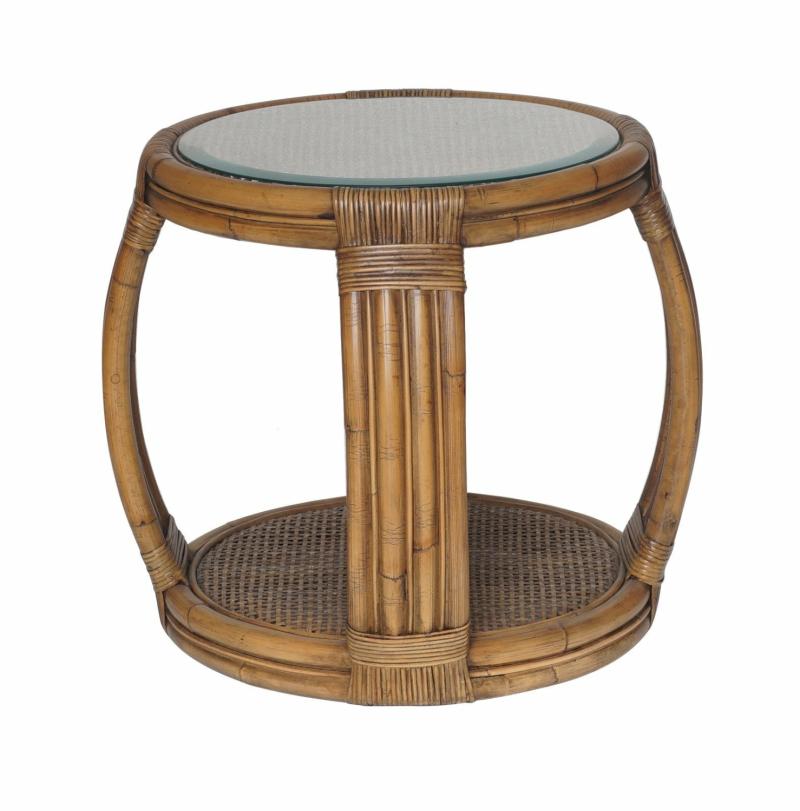 Cayman Rattan Hamptons Side Table Natural Side Tables