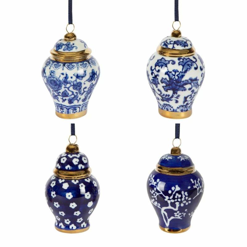 Chinon Ginger Jar Ornaments – Box Of 4 Decor