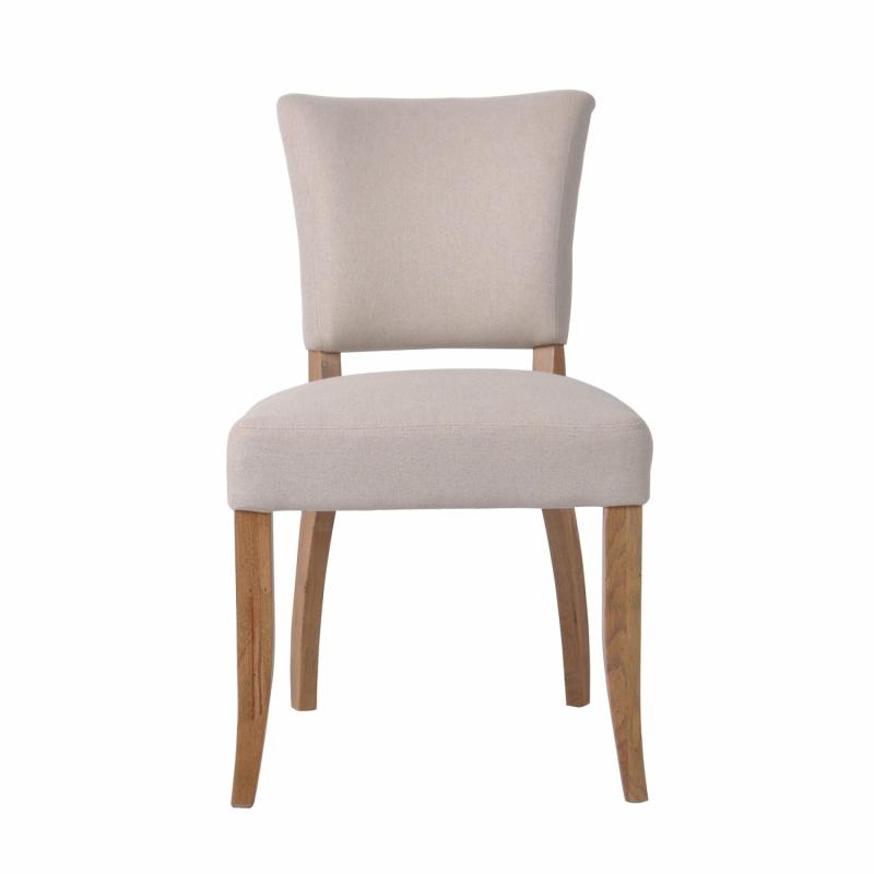 Claude Oakwood Dining Chair Beige Chairs