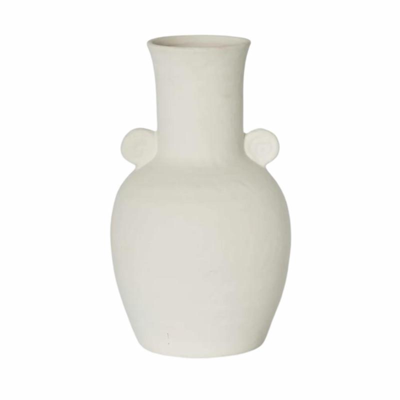 Cleo Vase White Medium Decor