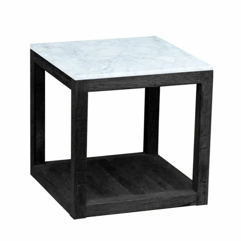 Denver Marble Side Table Black Side Tables