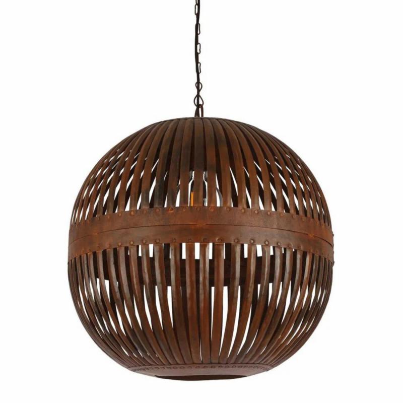 Esch Ball Ceiling Pendant Rust Hanging