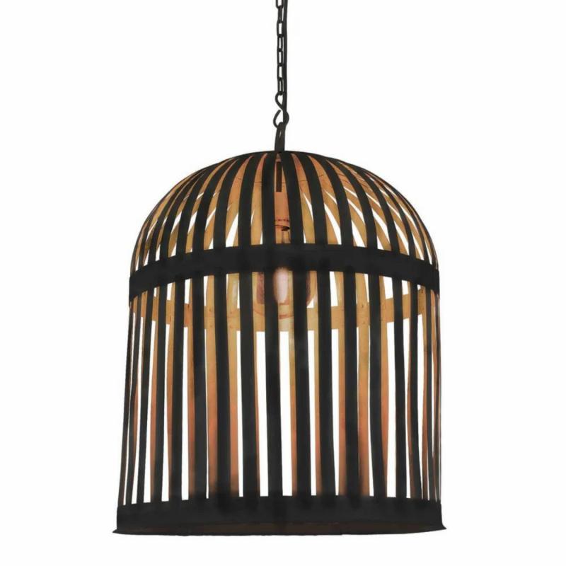 Esch Cage Ceiling Pendant Black Hanging