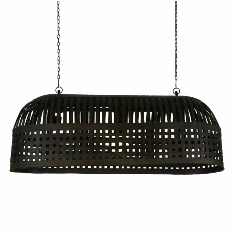 Esch Ceiling Pendant Long Antique Black Hanging