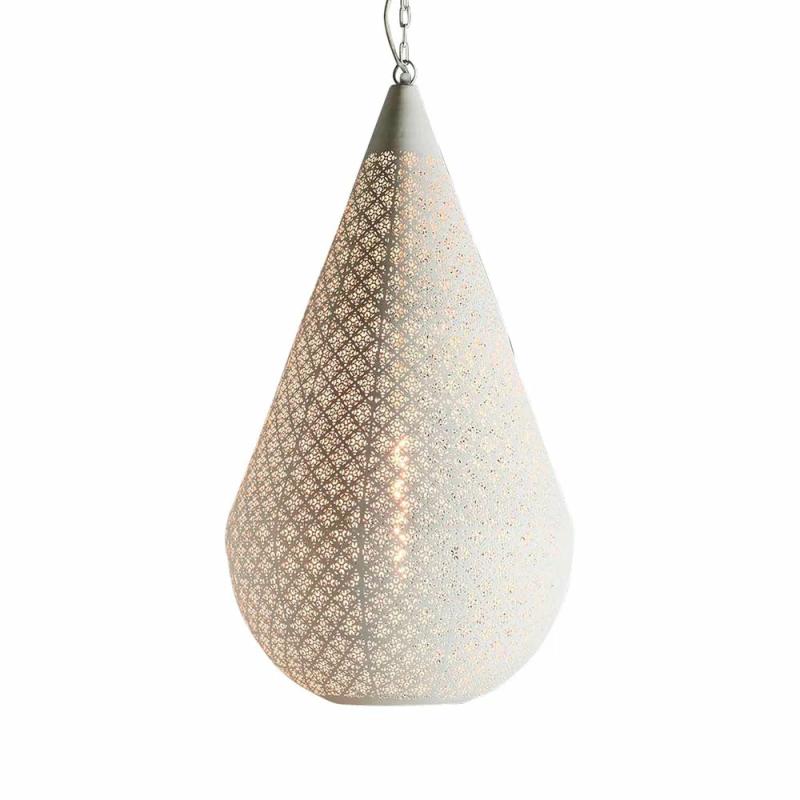 Europa Ceiling Pendant Large White Hanging