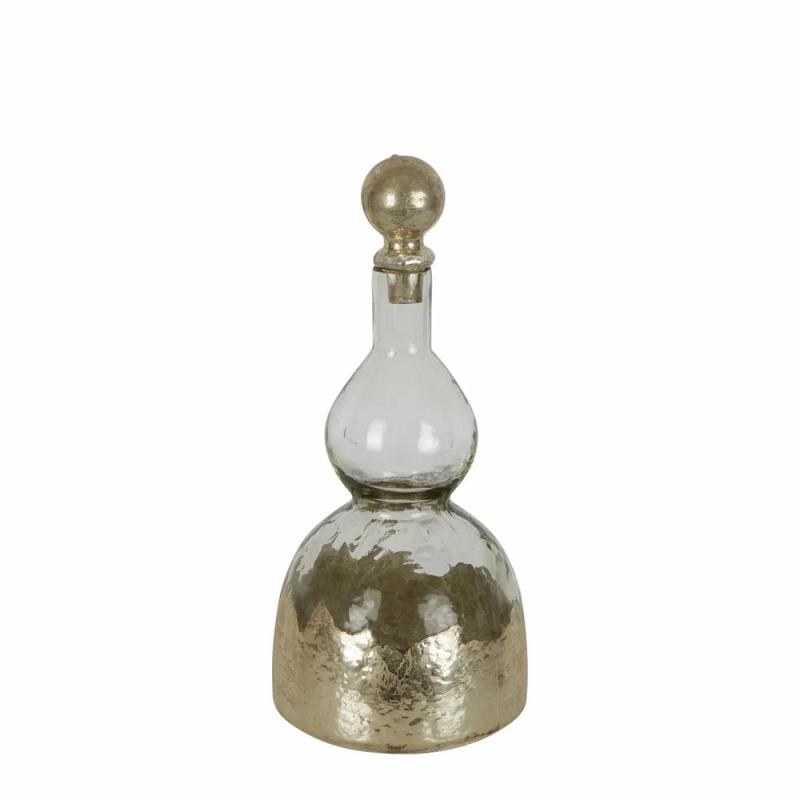 Genie Glass Decanter Gold Medium Decor