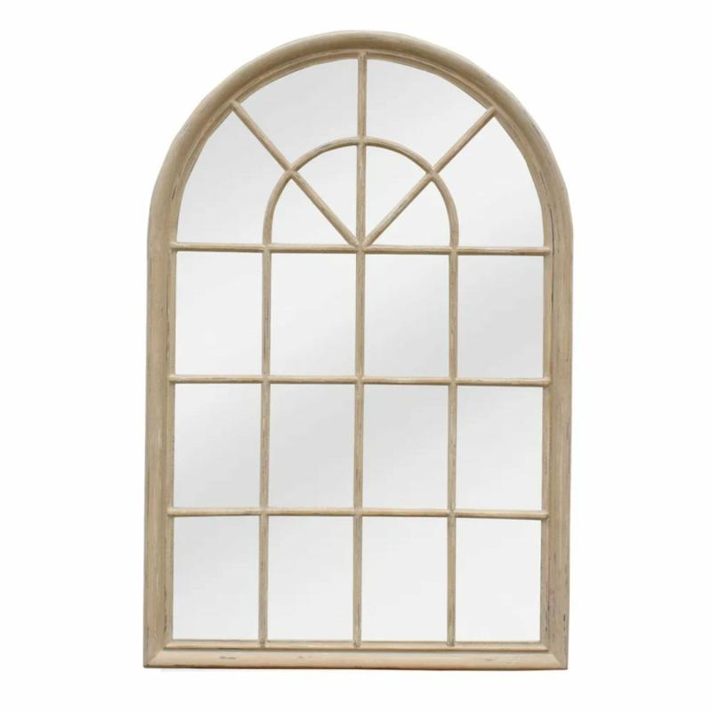 Hamptons Arched Mirror 1X1.5M Natural Mirrors