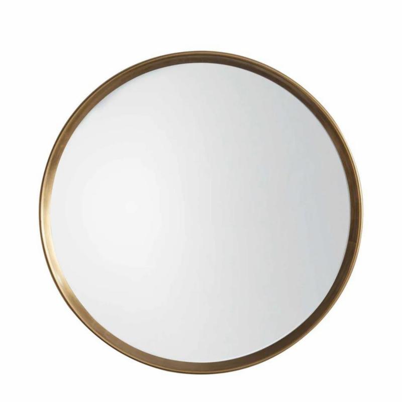 Harvey Round Mirror Gold Mirrors