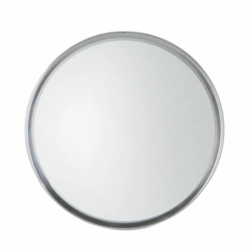 Harvey Round Mirror Silver Mirrors