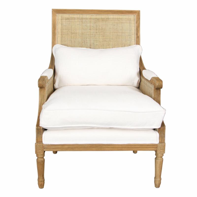 Hicks Caned Armchair White Armchairs