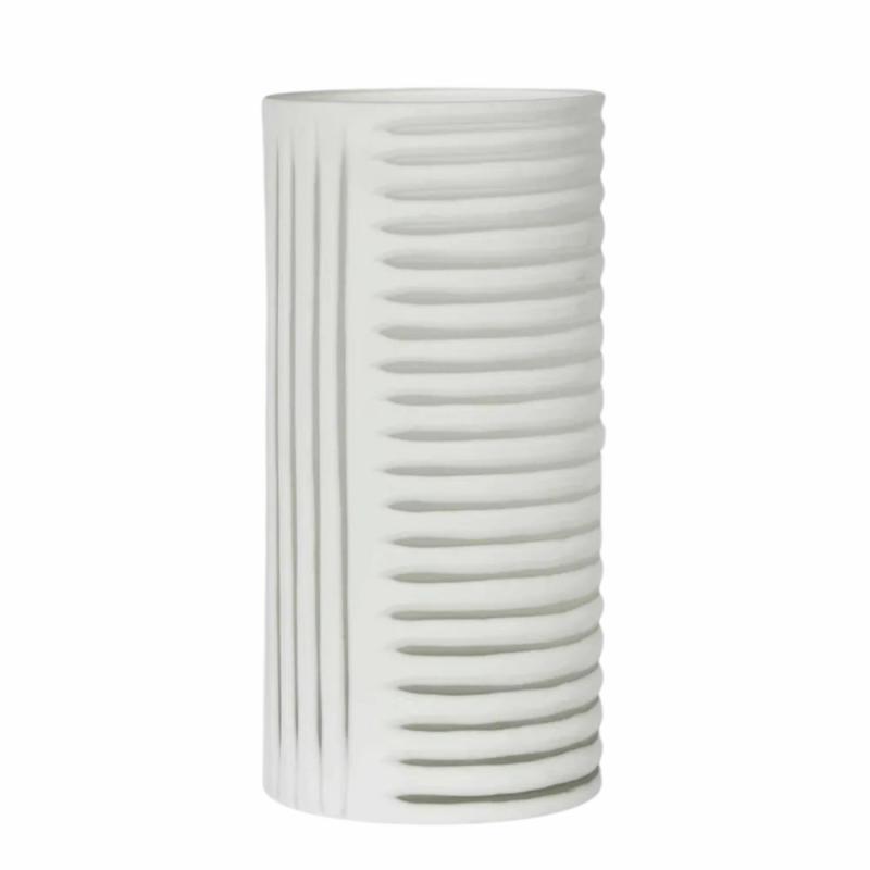 Hollis Vase Tall White Decor