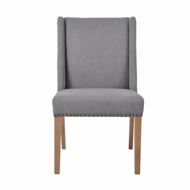 Ithaca Grey Dining Chair W/Studs Chairs