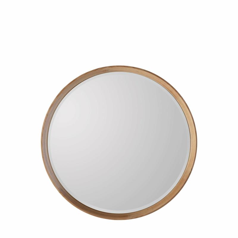 Keaton Round Mirror Oak Medium Mirrors