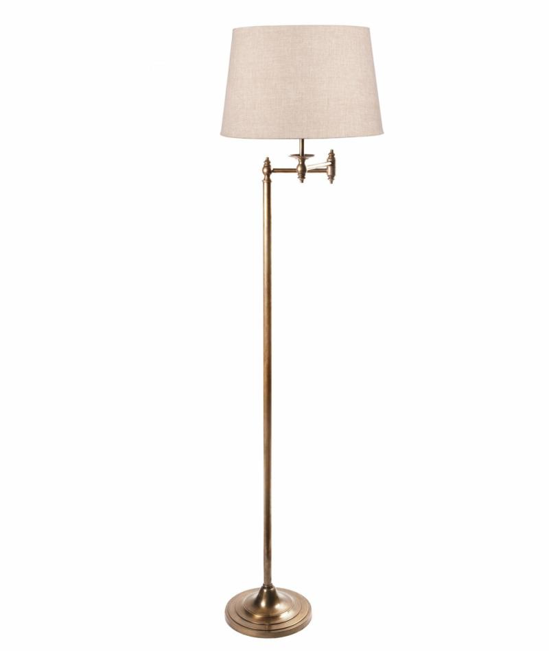 Macleay Floor Lamp Base Antique Brass Lighting