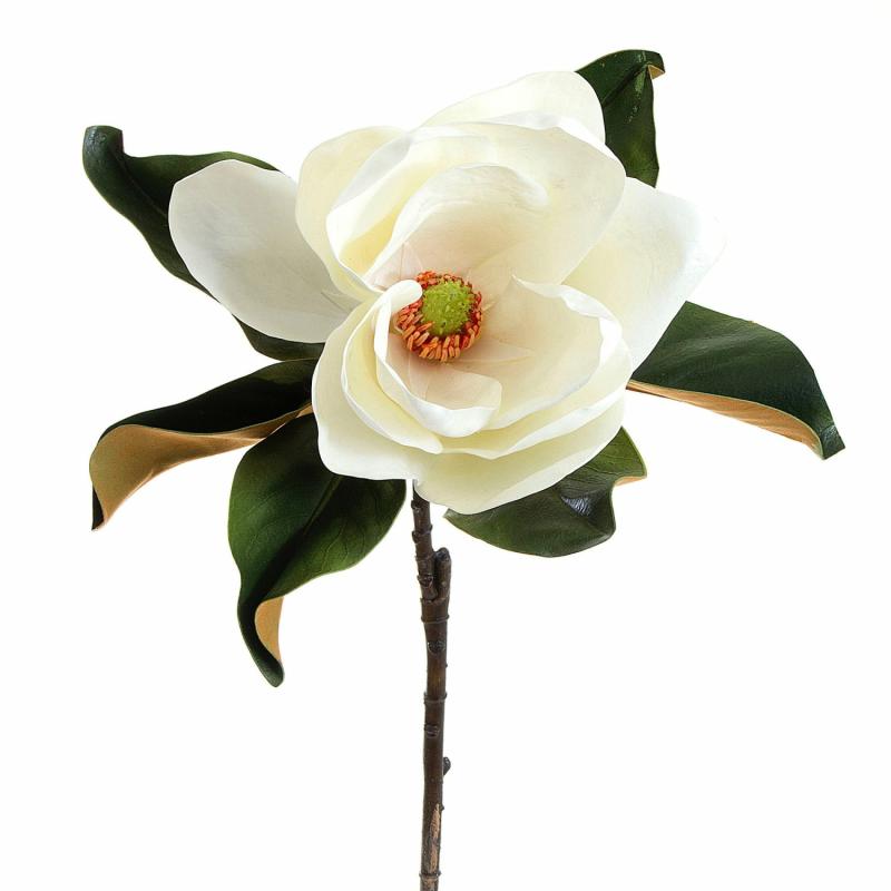 Magnolia 77Cm White Artificial Flowers & Plants