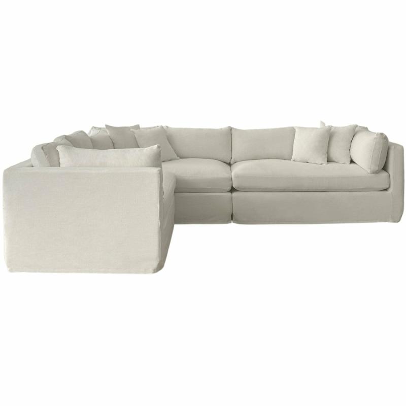 Marbella Modular Sofa Ivory Left Chaise & Modulars