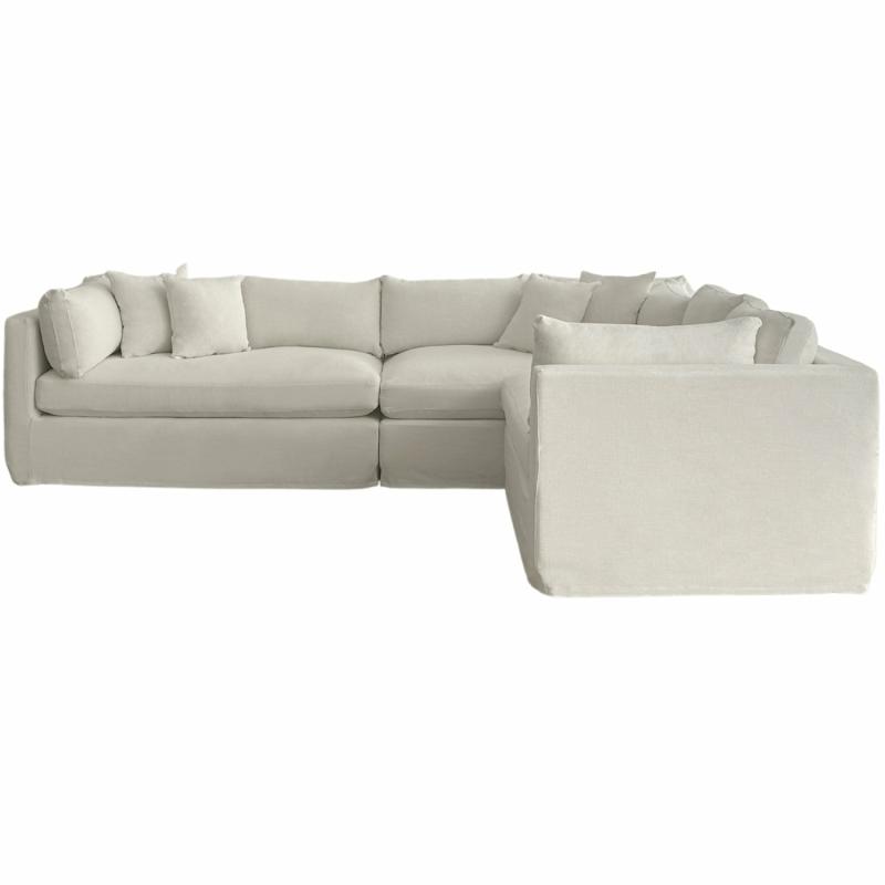 Marbella Modular Sofa Ivory Right Chaise & Modulars