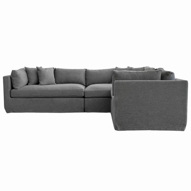 Marbella Modular Sofa Storm Right Chaise & Modulars