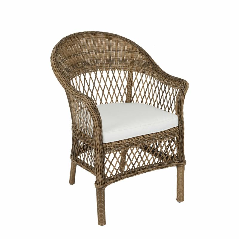 Marco Aluminium Synthetic Wicker Outdoor Chair Natural Armchairs