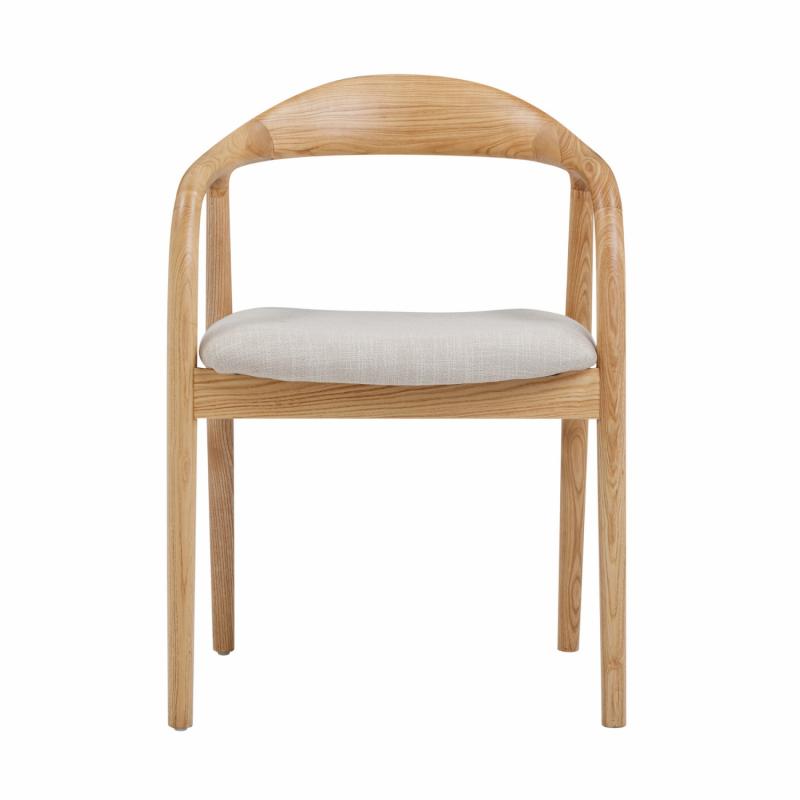 Mason Dining Chair Ash Natural Fabric Chairs