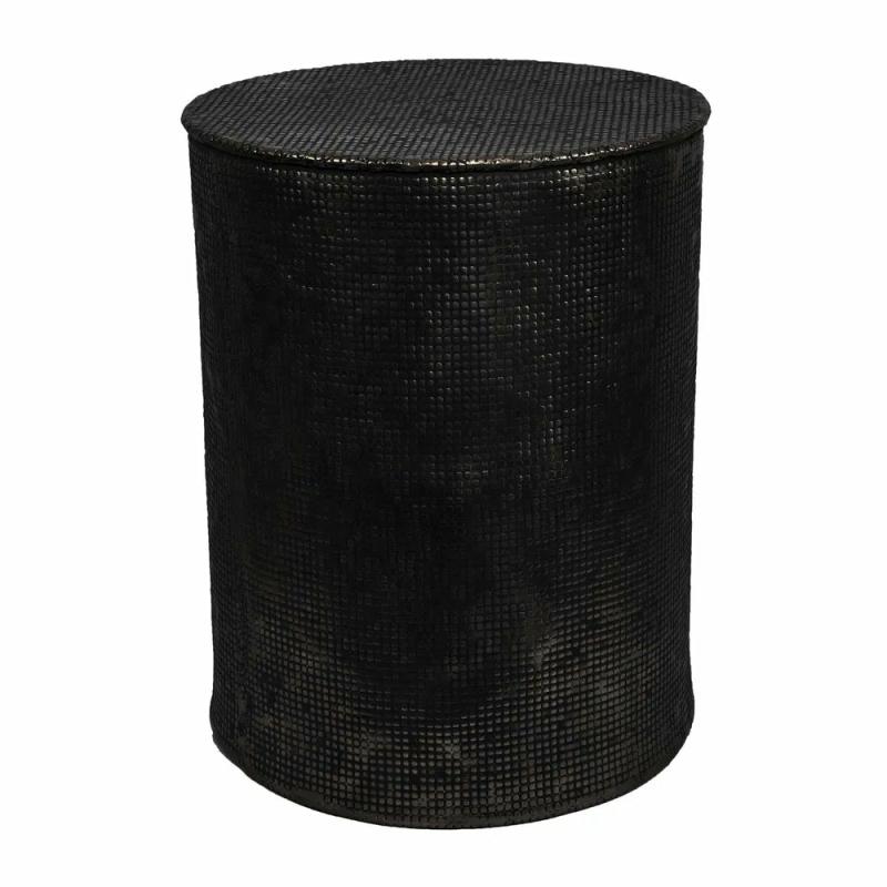 Nada Drum Table Black Side Tables