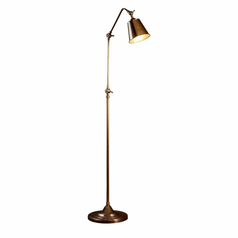 Newbury Floor Lamp Antique Brass Floor Lamps