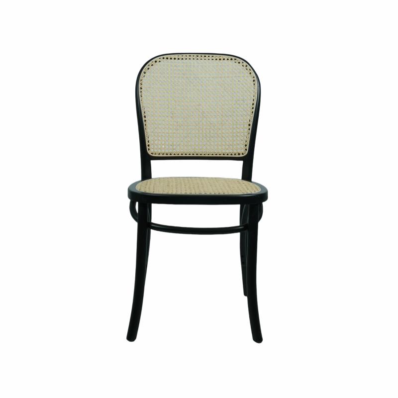 Nook Dining Chair Black Frame Natural Seat Chairs