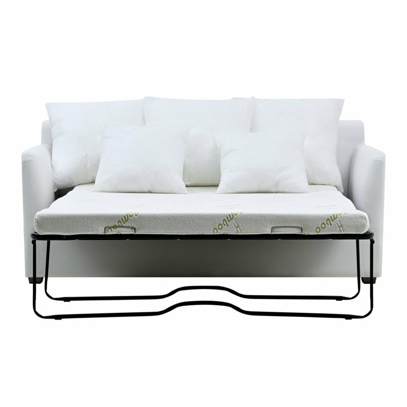 Noosa Hamptons 2.5 Seat Sofa Bed Navy W/White Piping Sofas & Armchairs