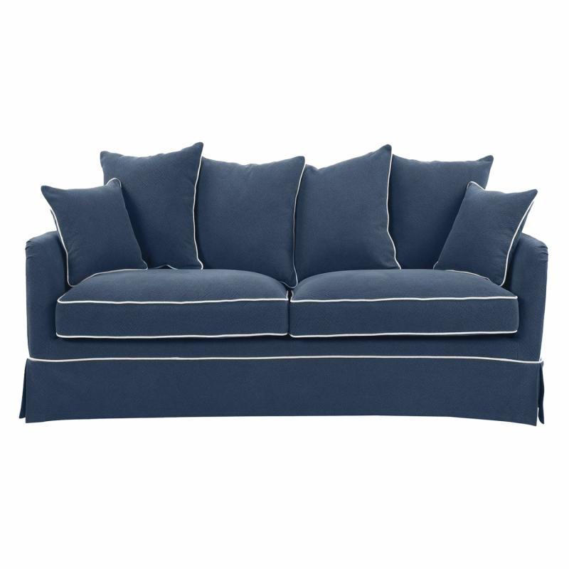 Noosa Hamptons 2 Seat Navy W/White Piping 2 Seaters