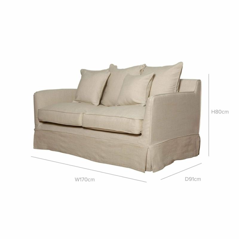 Noosa Hamptons 2 Seat Sofa Beige 2 Seaters