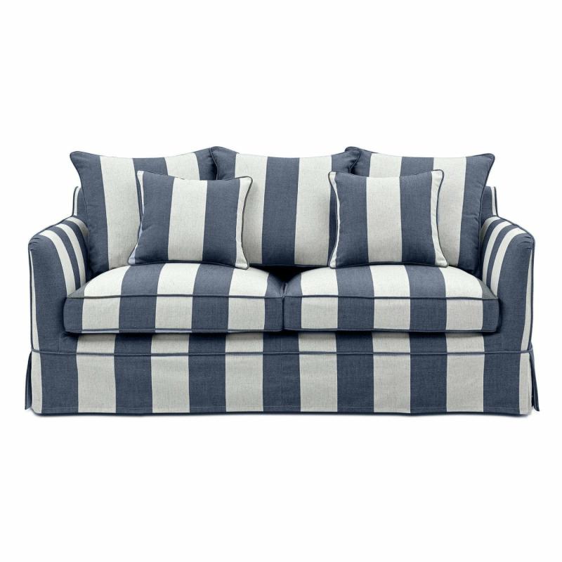 Noosa Hamptons 2 Seat Sofa Denim/Cream Sofas & Armchairs