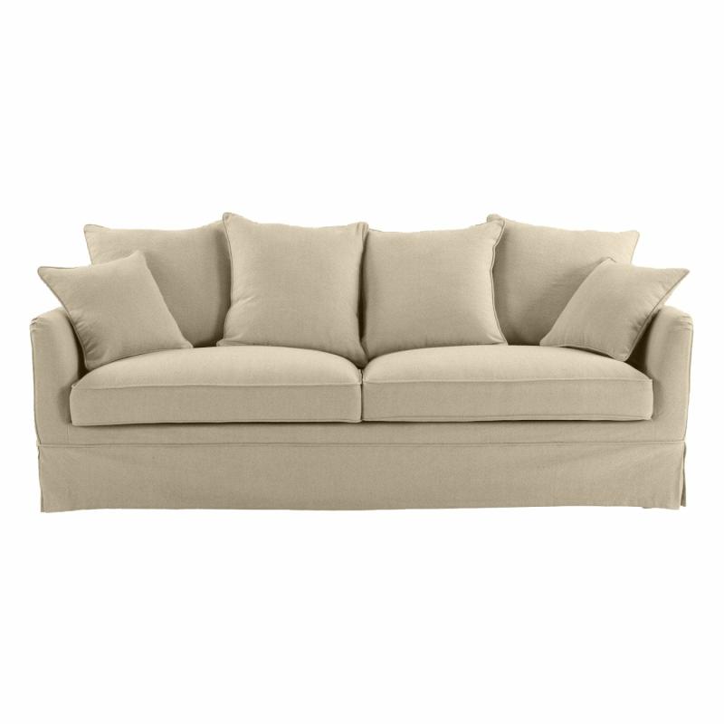 Noosa Hamptons 3 Seat Queen Sofa Bed Beige 3 Seaters