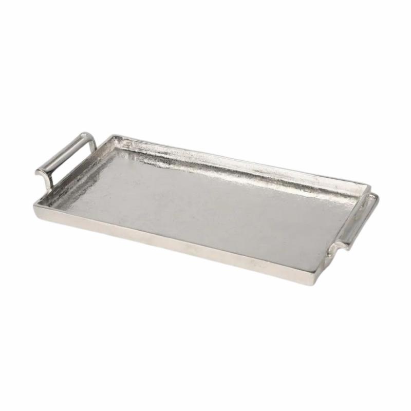 Noyack Rectangle Tray Silver Small Decor