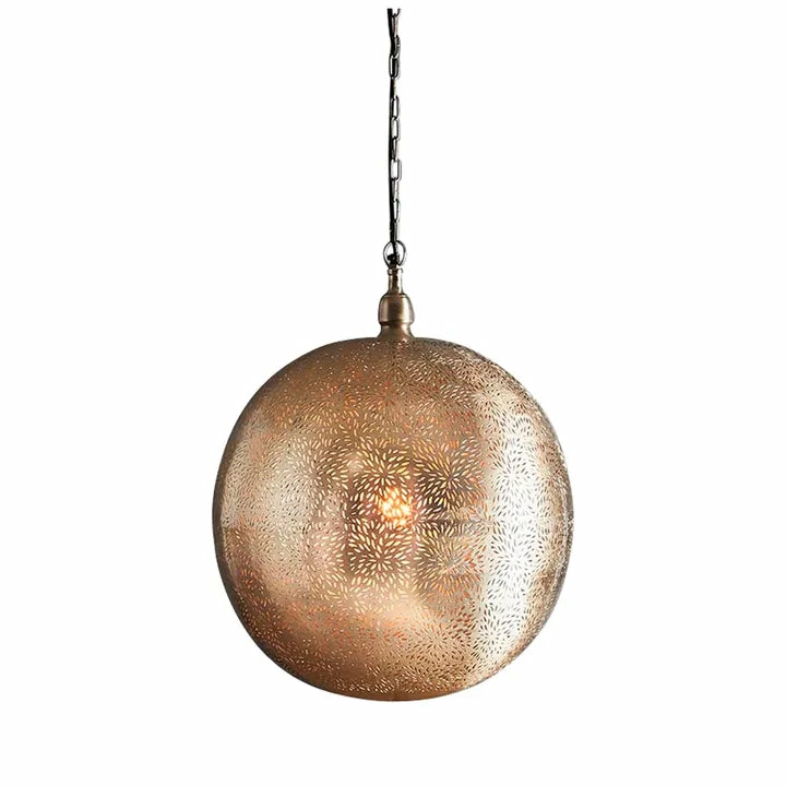 Orion Ball Ceiling Pendant Nickel Hanging