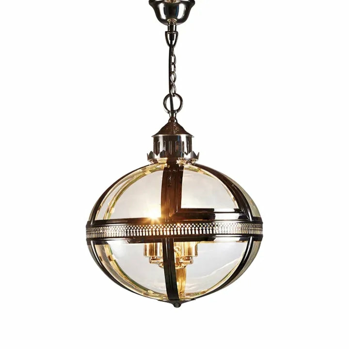 Oxford Ceiling Pendant Shiny Nickel Hanging